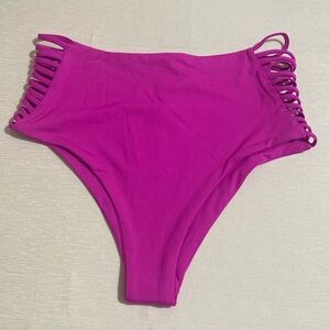 L*SPACE HERRINGTON BTM Bitsy Cut Bikini Bottom Women's Size L
